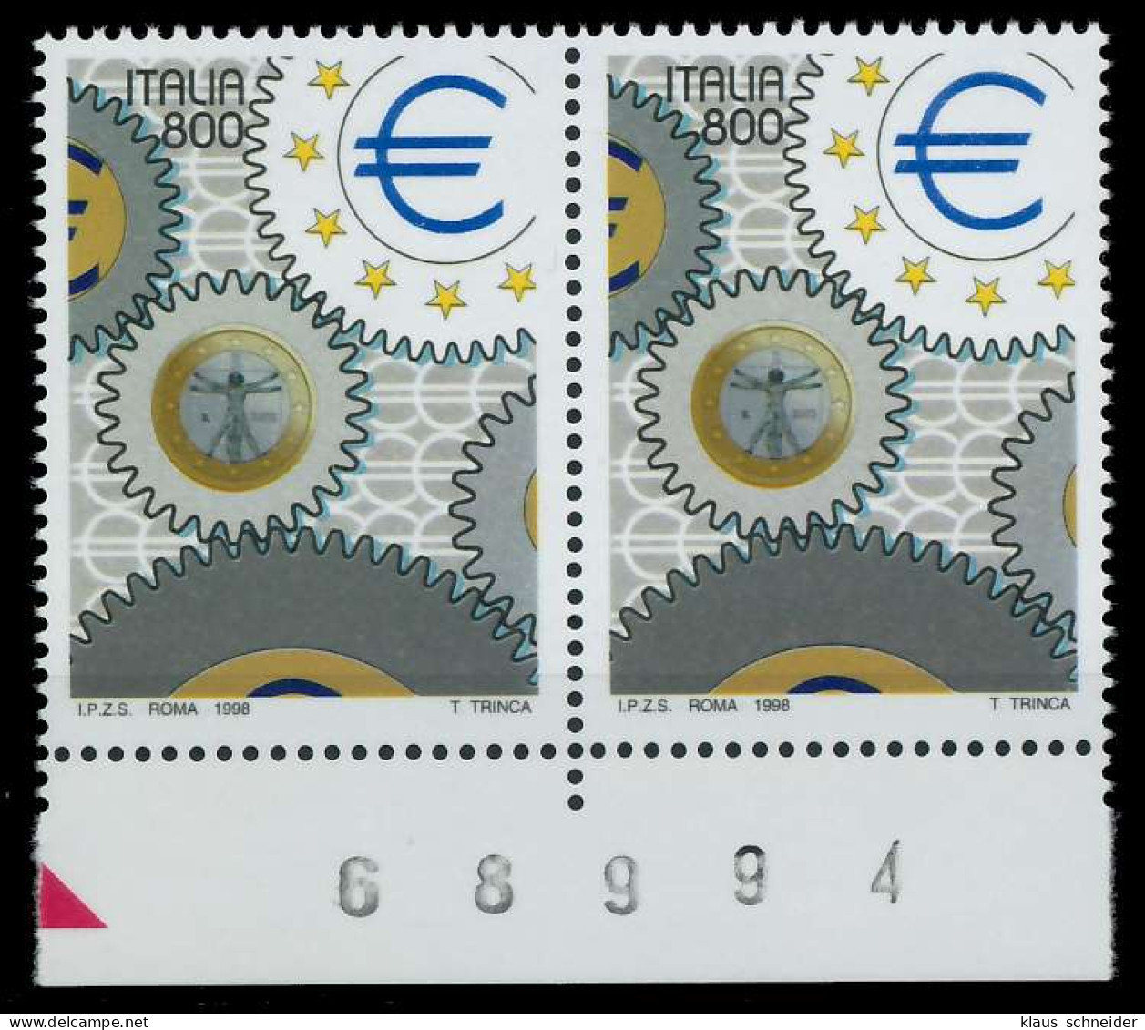 ITALIEN 1998 Nr 2603 Postfrisch WAAGR PAAR URA X61F29E - 1991-00: Ungebraucht