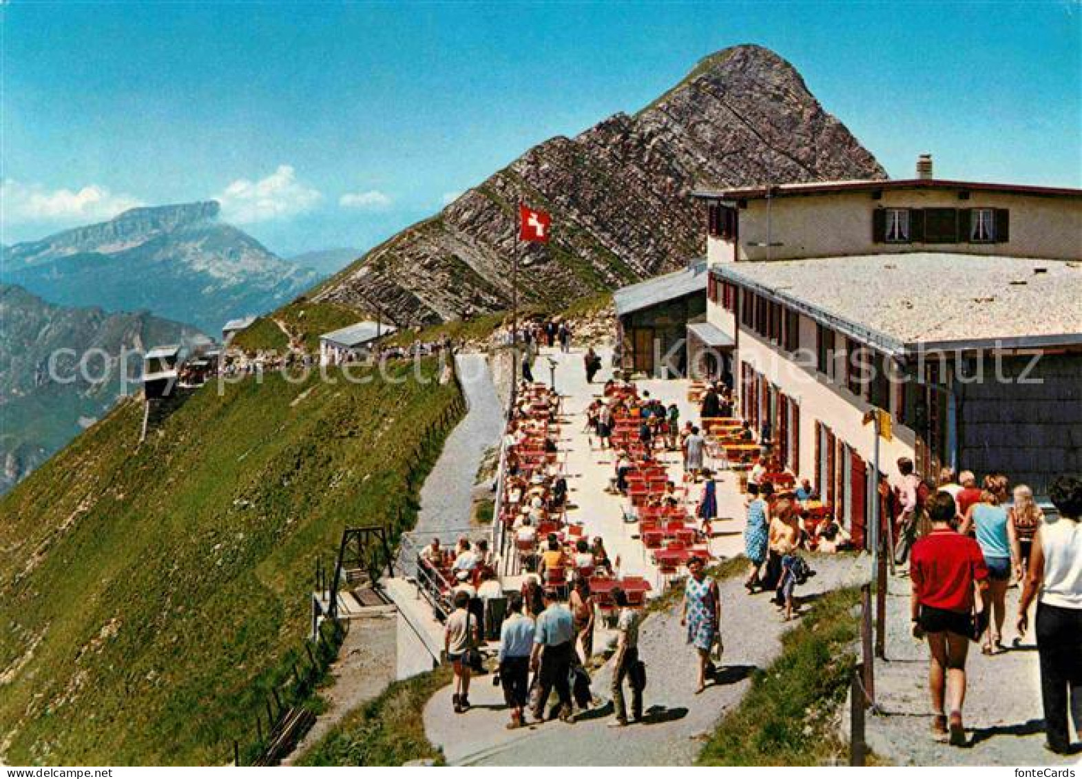 12779453 Rothorn Kulm Berghotel Brienz Sonnenterrasse Fernsicht Alpen Rothorn Ku - Autres & Non Classés