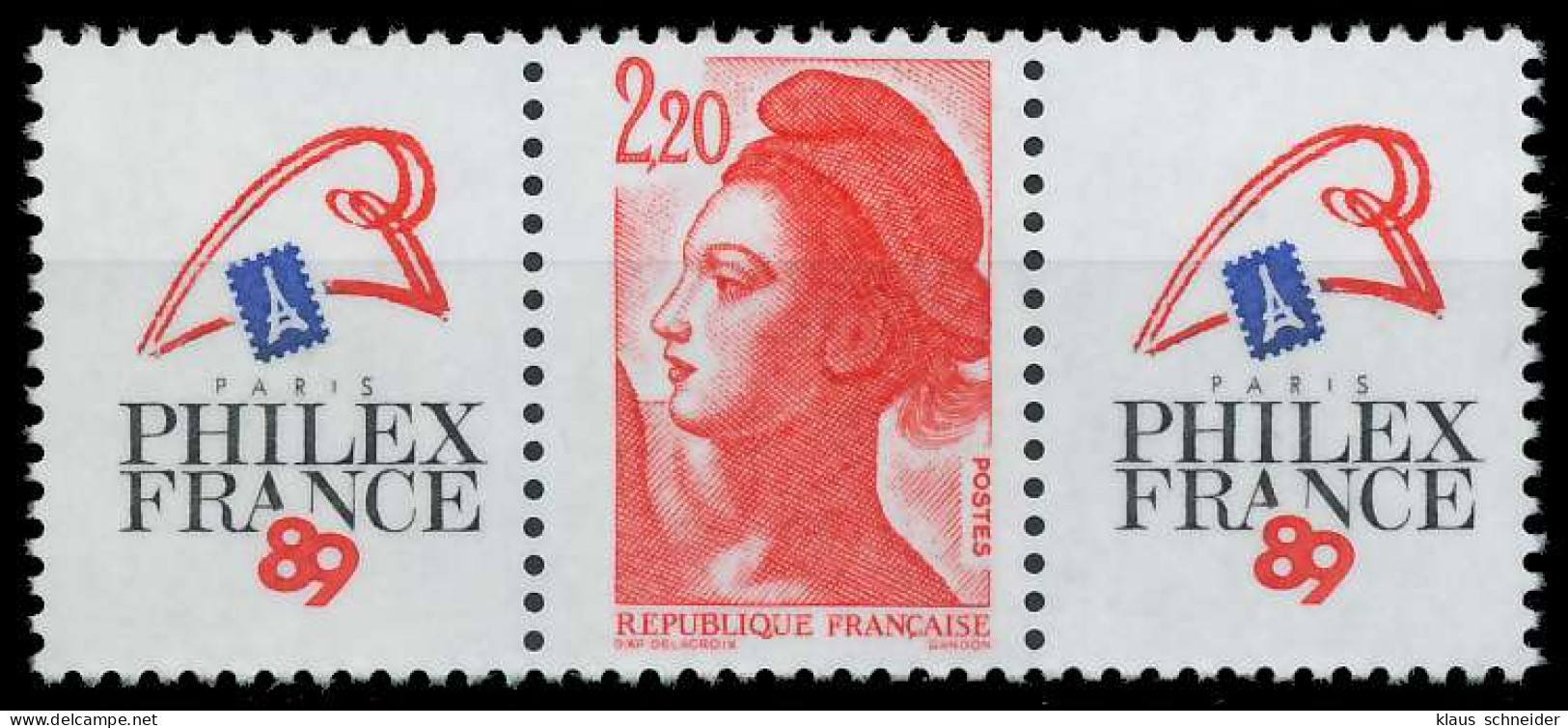 FRANKREICH 1985 Nr 2510AIZf-3W2 Postfrisch 3ER STR X625316 - Unused Stamps