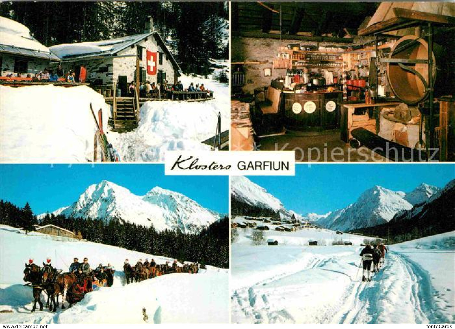 12779450 Klosters GR Alp Garfiun Urchiges Huettenbeizli Langlauf Schlittenfahrt  - Otros & Sin Clasificación