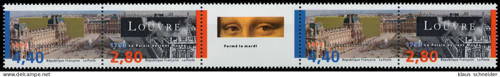 FRANKREICH 1993 Nr 2996-2997 Postfrisch 5ER STR S25C5BE - Unused Stamps
