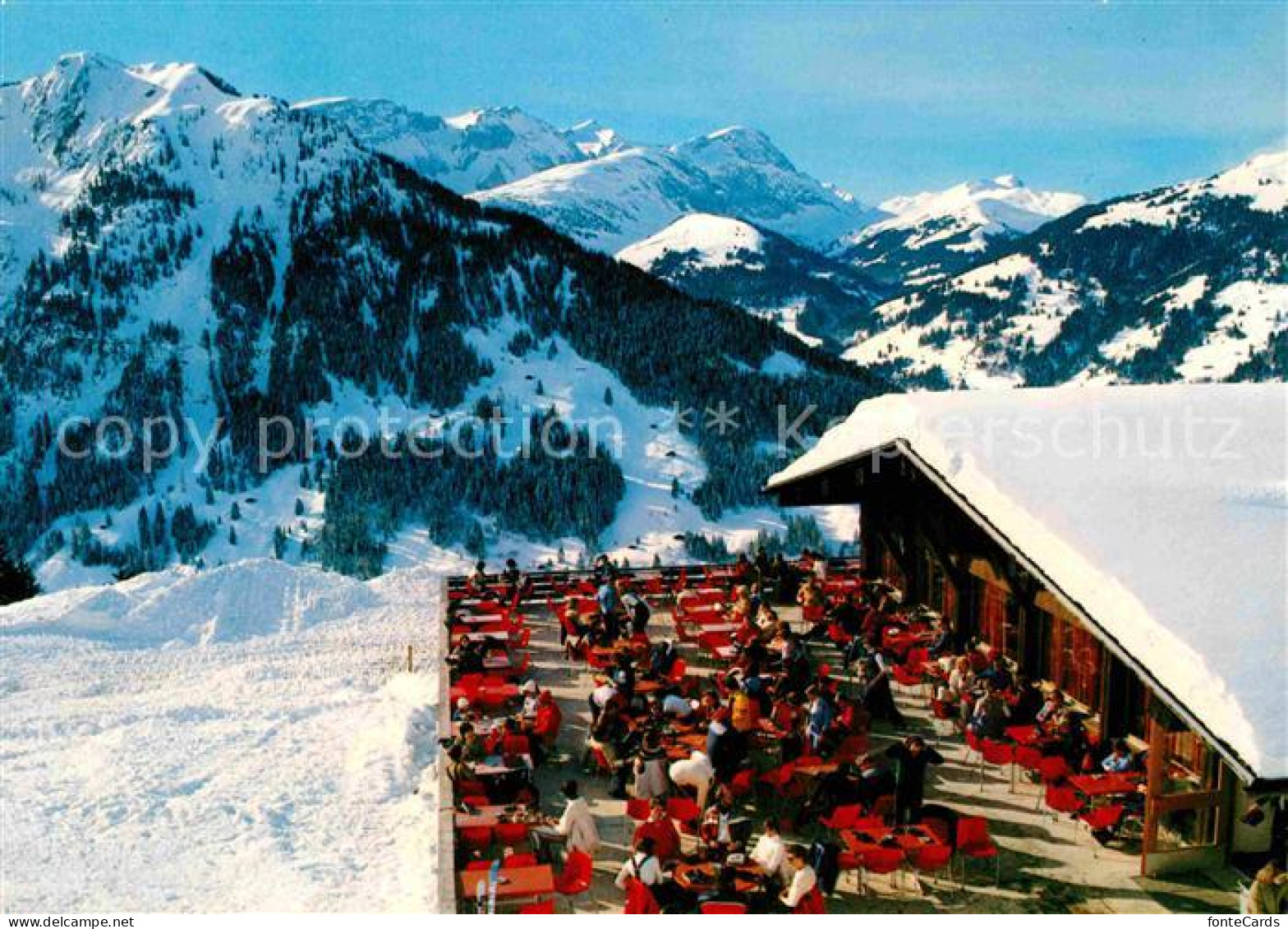 12779441 Lenk Simmental Sonnenterrasse Berghaus Metsch Alpenpanorama Im Winter L - Andere & Zonder Classificatie