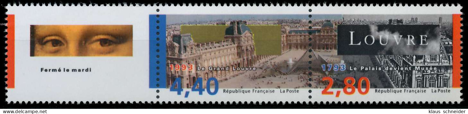 FRANKREICH 1993 Nr 2996-2997Zfl Postfrisch 3ER STR X62546A - Neufs