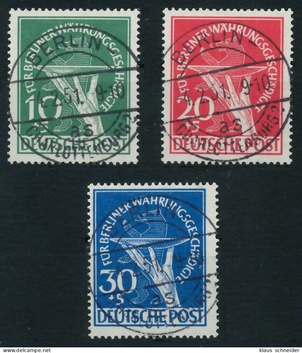 BERLIN 1949 Nr 68-70 Zentrisch Gestempelt ATTEST X64205E - Used Stamps