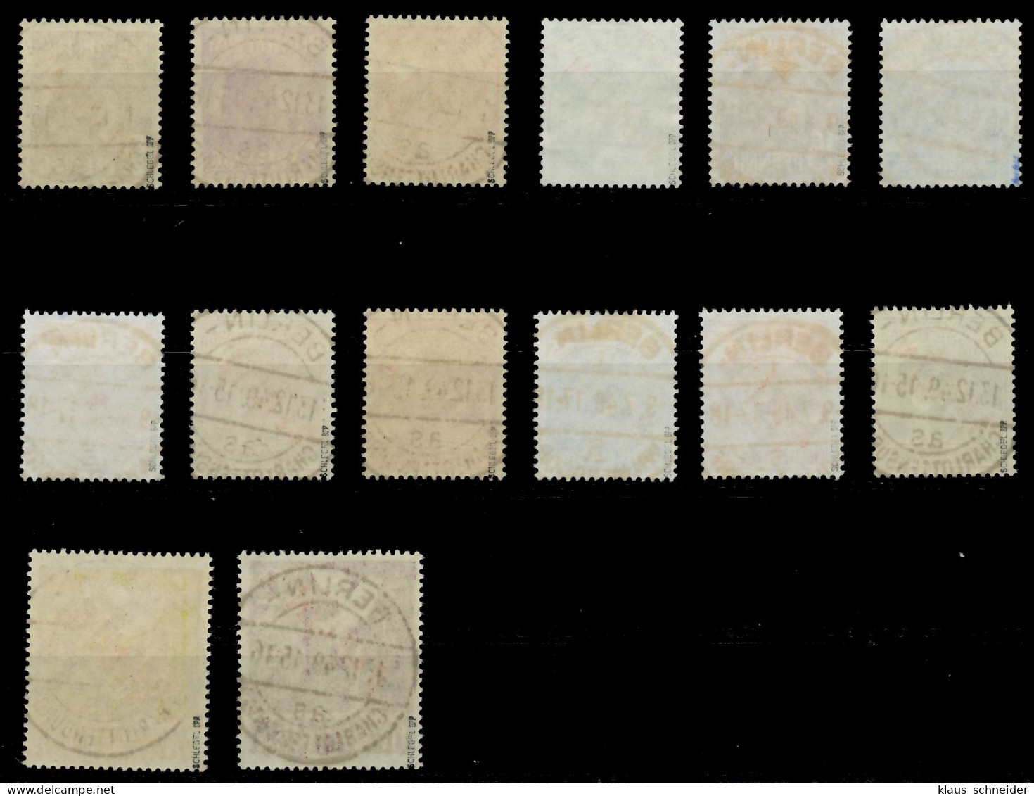 BERLIN 1949 Nr 21-34 Zentrisch Gestempelt ATTEST X642066 - Used Stamps