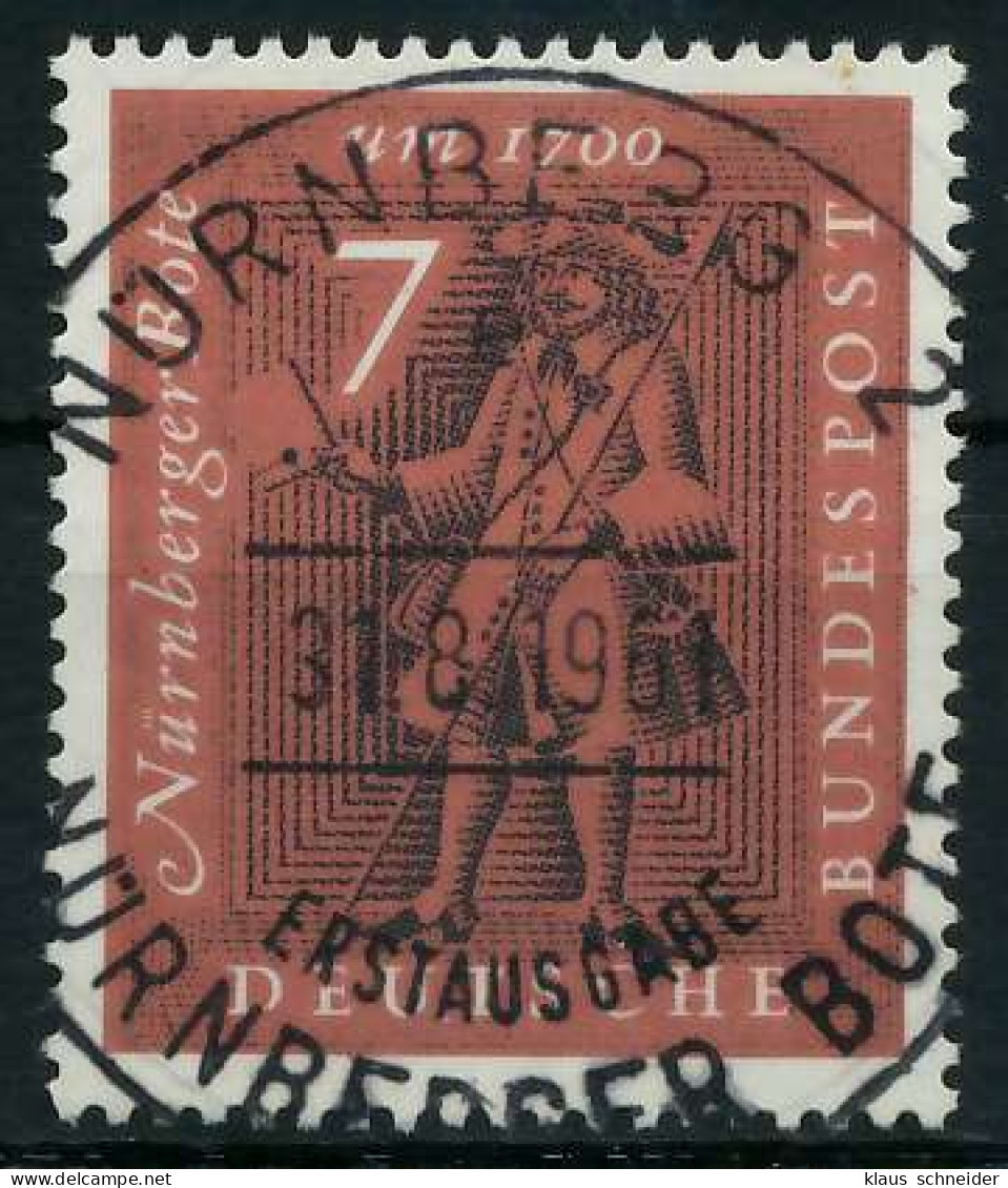 BRD BUND 1961 Nr 365 ESST Zentrisch Gestempelt X64253A - Usados