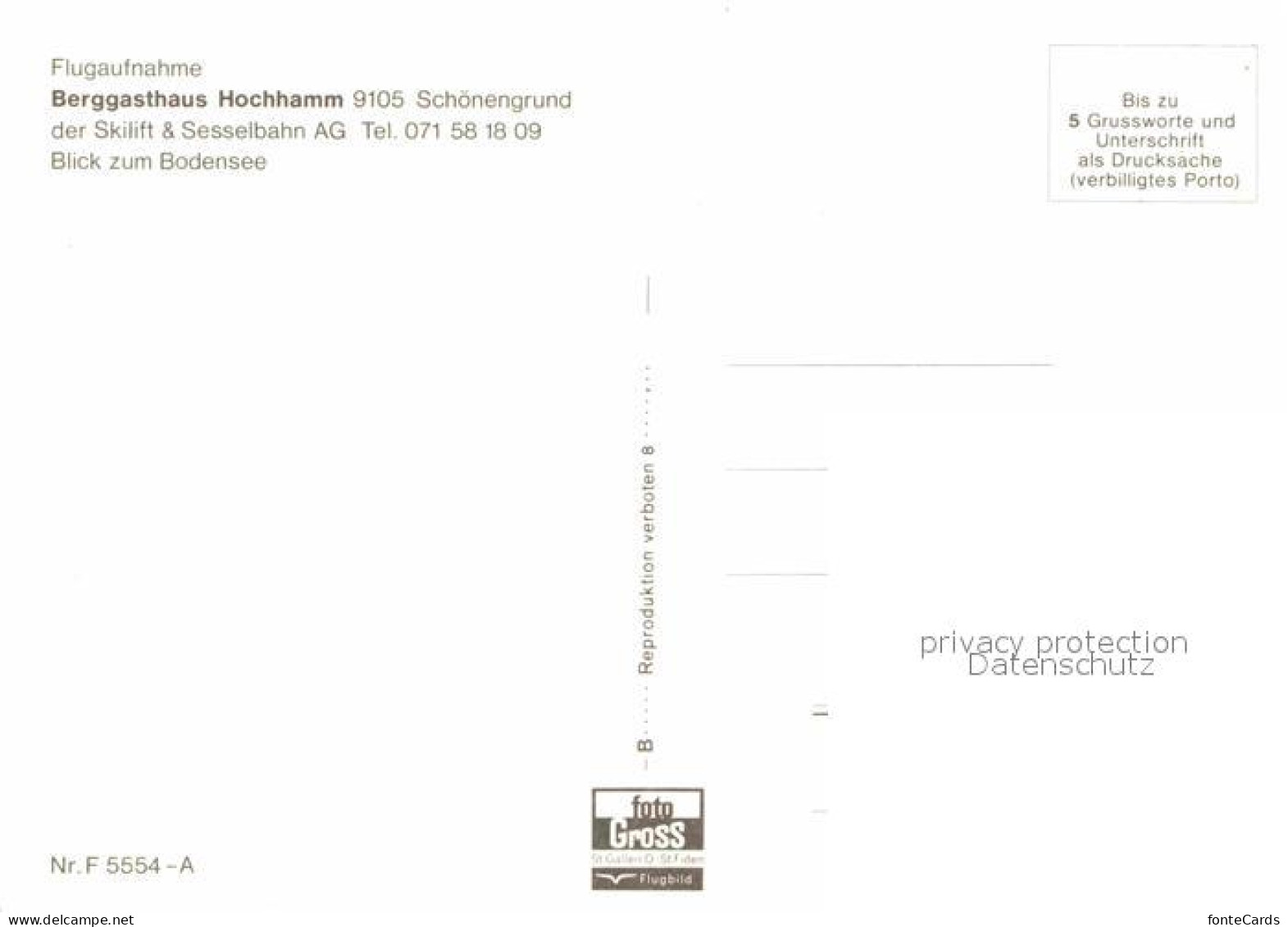 12778753 Schoenengrund AR Berggasthaus Hochhamm Blick Zum Bodensee Fliegeraufnah - Other & Unclassified