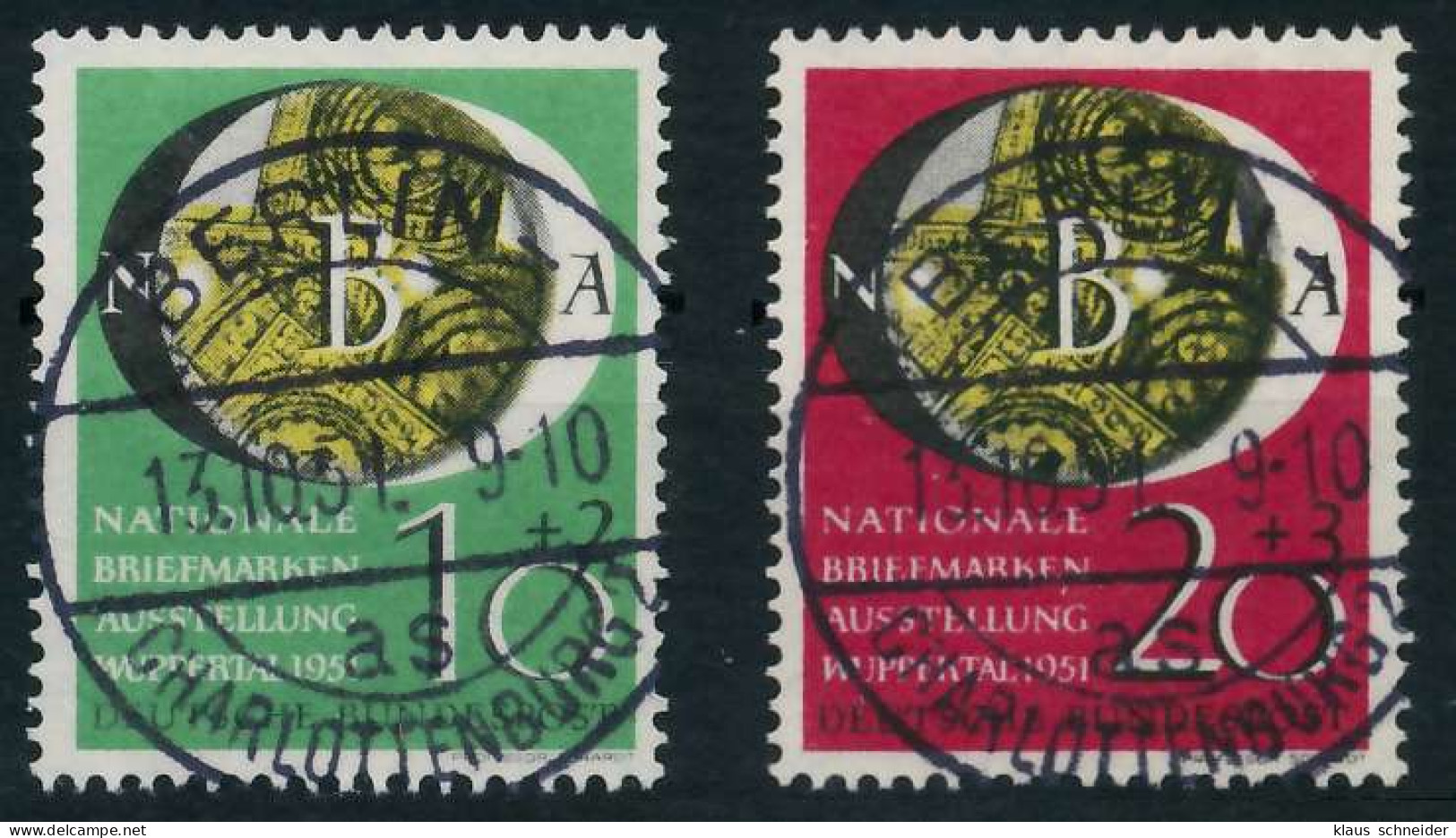 BRD BUND 1951 Nr 141-142 Zentrisch Gestempelt X642572 - Used Stamps