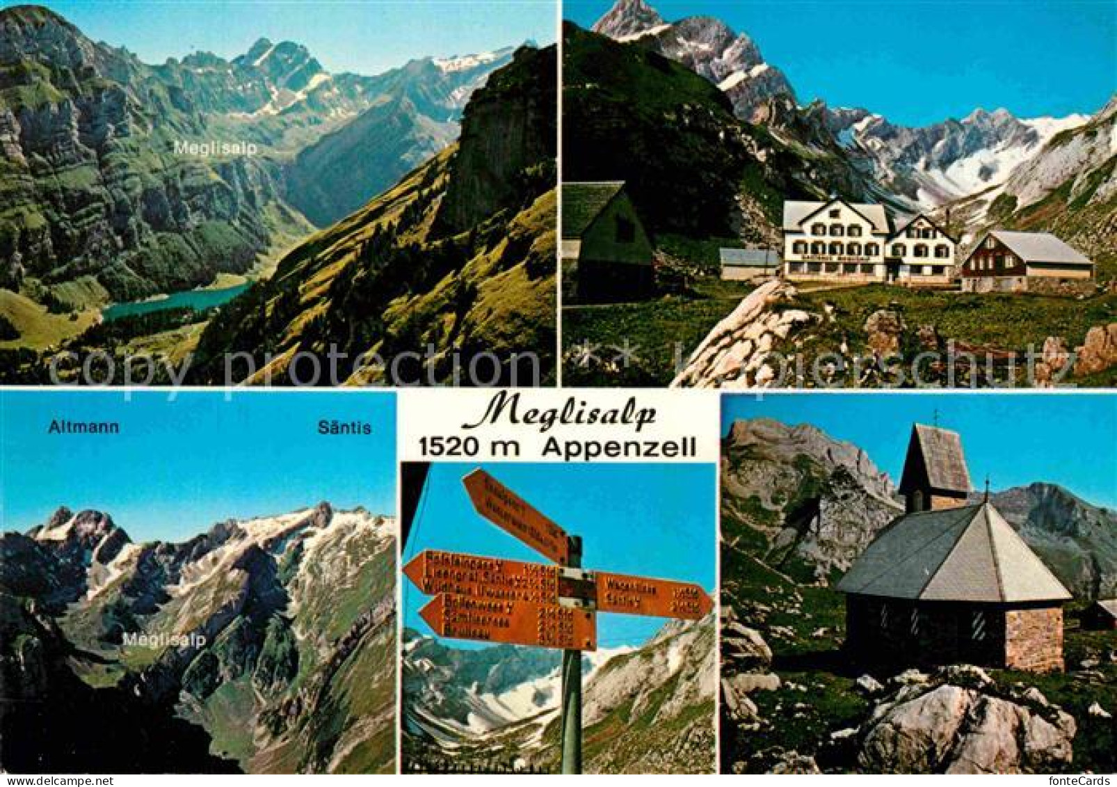 12778751 Appenzell IR Berggasthof Meglisalp Gebirgspanorama Appenzeller Alpen Ka - Other & Unclassified