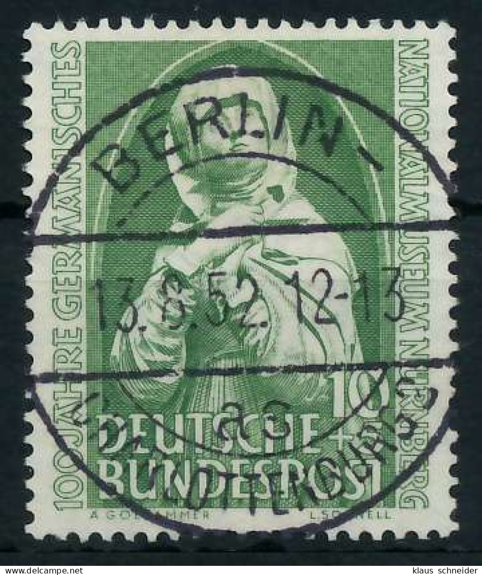 BRD BUND 1952 Nr 151 Zentrisch Gestempelt X64258E - Used Stamps