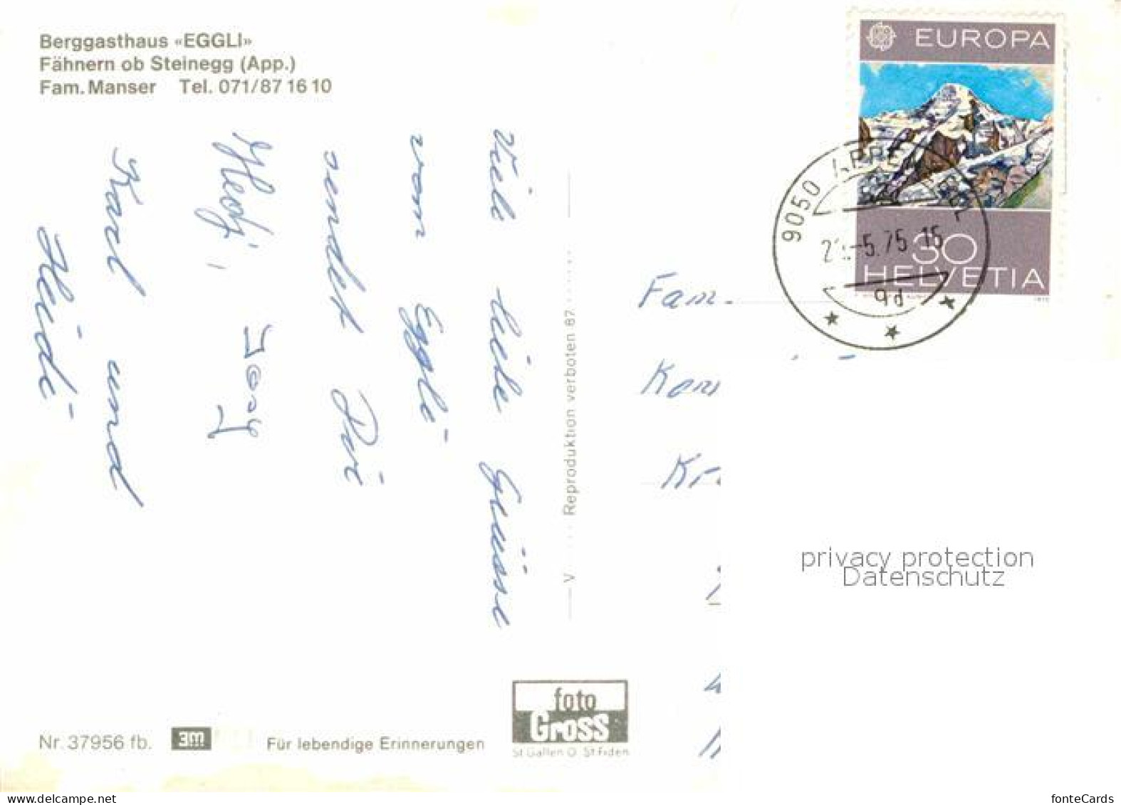 12778750 Steinegg AI Berggasthaus Eggli Appenzeller Alpen - Other & Unclassified