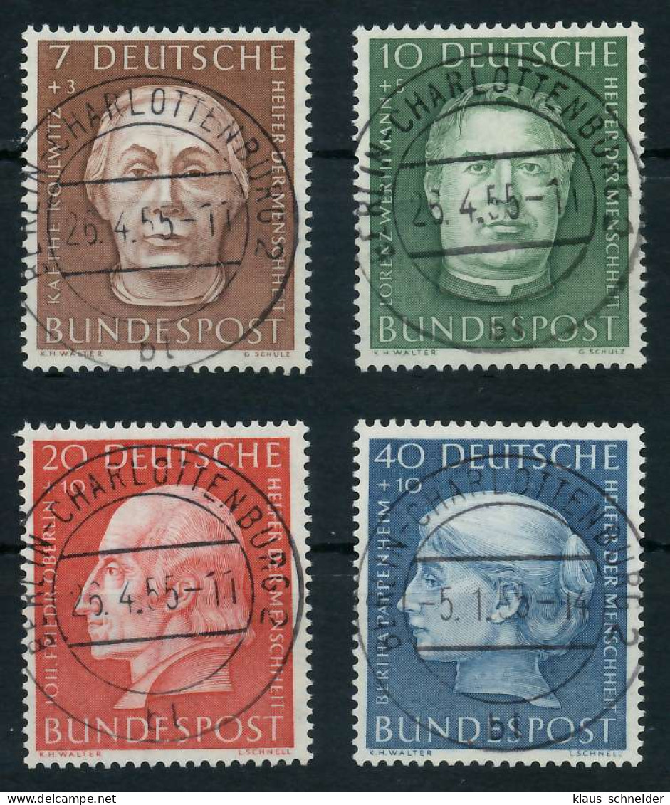 BRD BUND 1954 Nr 200-203 Zentrisch Gestempelt Charlottenburg X6425DE - Used Stamps