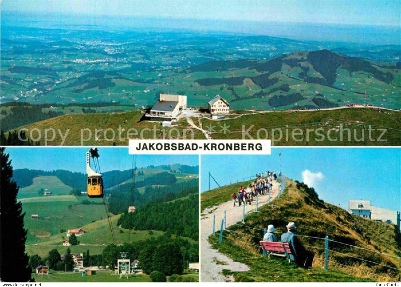 12778743 Gonten Luftseilbahn Jakobsbad Kronberg Berggasthof Bergwandern Gonten - Autres & Non Classés