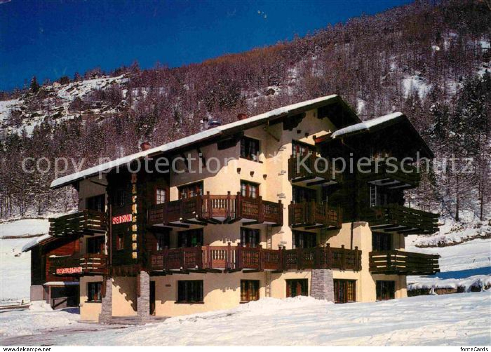 12778124 Saas Grund Pension Restaurant Baergsunnu Saas-Grund - Sonstige & Ohne Zuordnung