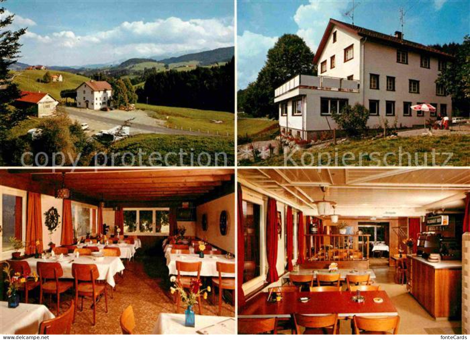 12776781 Schwellbrunn Gasthaus Linde Gastraeume Panorama Schwellbrunn - Altri & Non Classificati