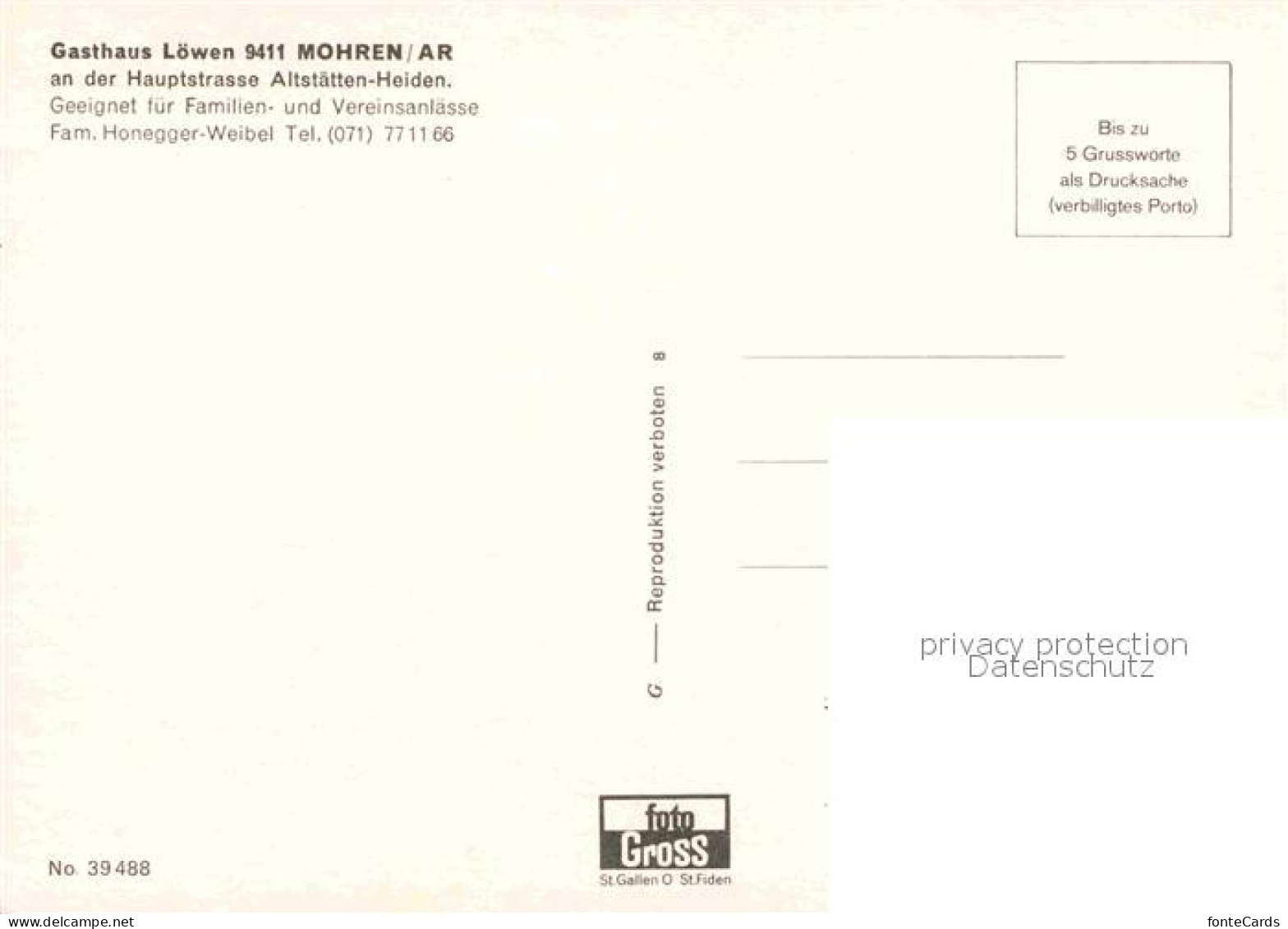 12776780 Mohren AR Gasthaus Loewen Gastraeume Reute - Other & Unclassified