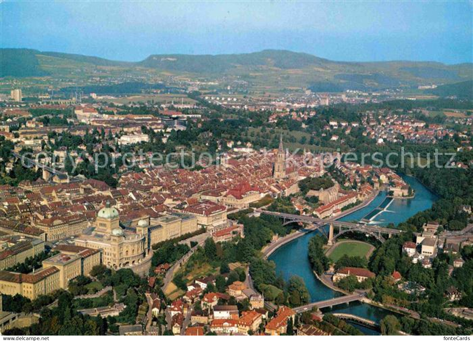 12774733 Bern BE Fliegeraufnahme Bundeshaus Muenster Bern - Otros & Sin Clasificación