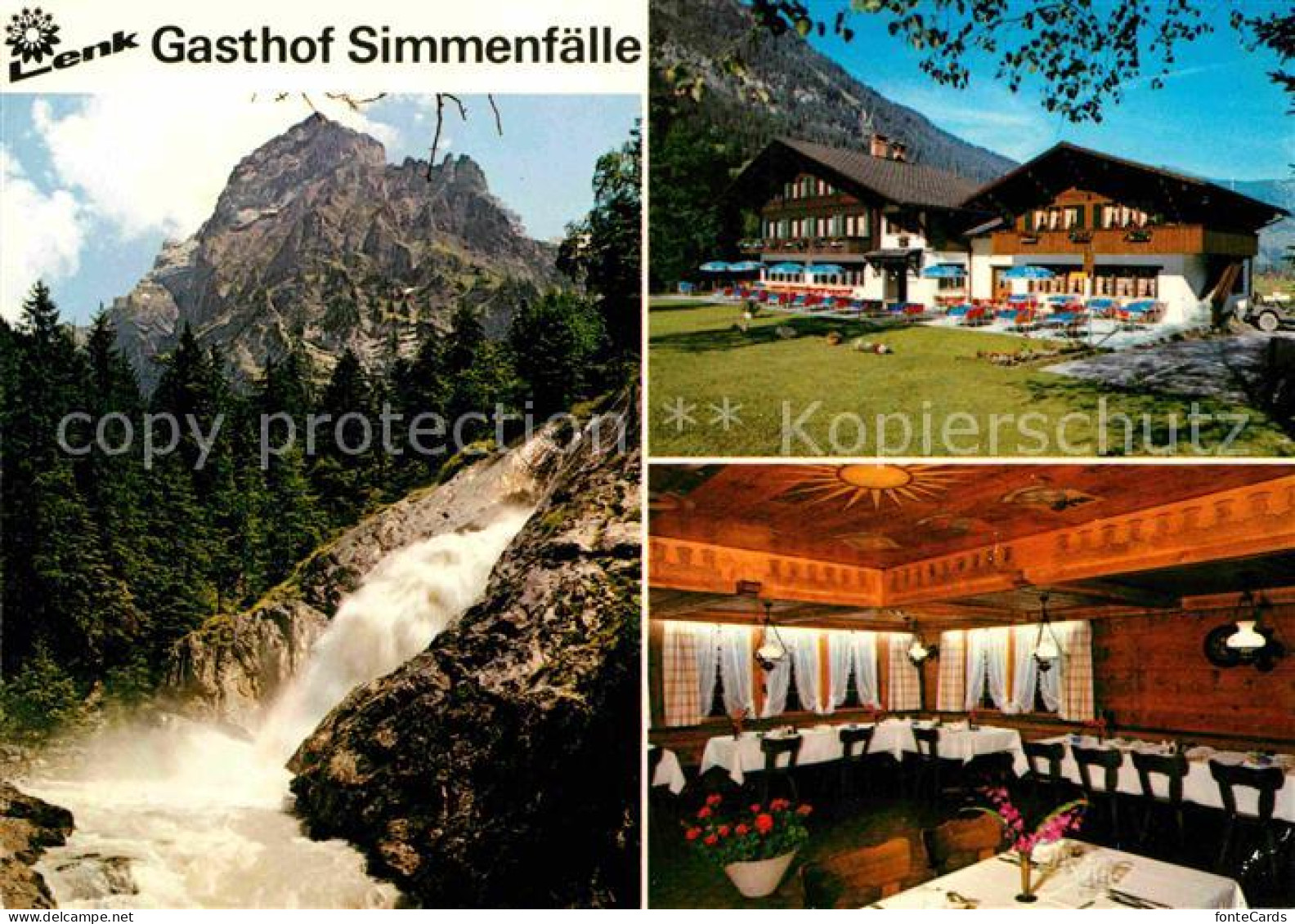 12774713 Lenk Simmental Simmenfall Barbara Bruecke Hotel Bauernstube Lenk Im Sim - Other & Unclassified