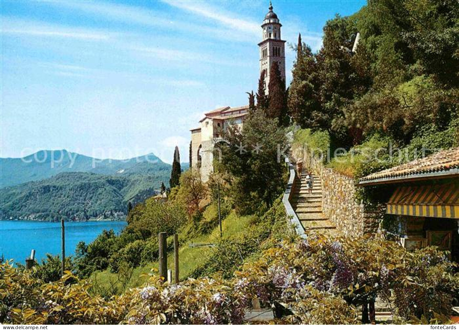 12773882 Morcote Lago Di Lugano Teilansicht Kirche Morcote Lago Di Lugano - Andere & Zonder Classificatie