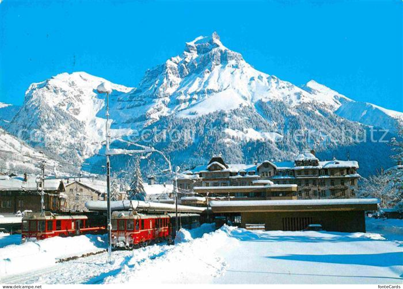 12773634 Engelberg OW Station LSE Hotel Bellevue-Terminus Hahnen Engelberg - Otros & Sin Clasificación