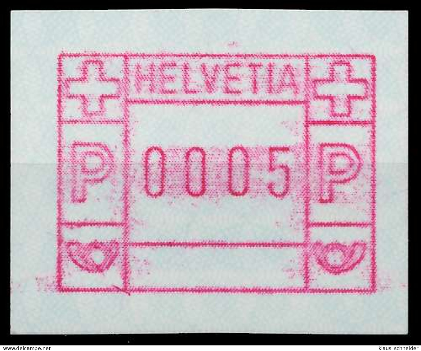 SCHWEIZ AUTOMATENMARKEN A3 Nr 3yavI 0005 Postfrisch X67963A - Timbres D'automates