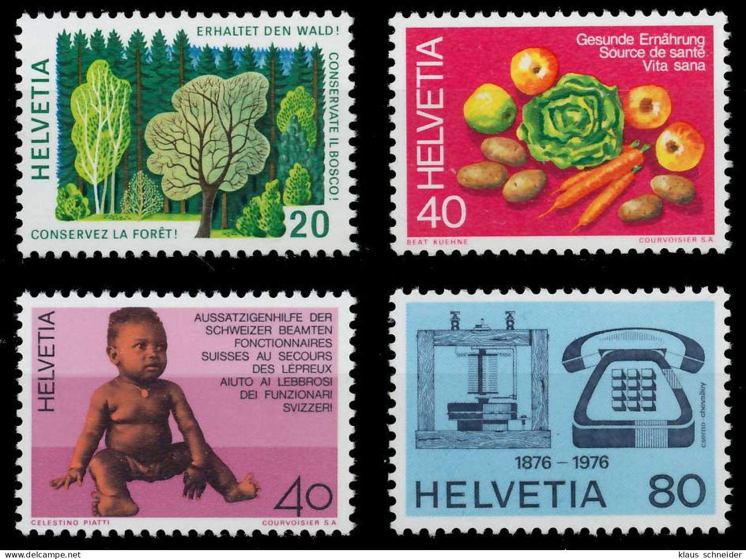 SCHWEIZ 1976 Nr 1069-1072 Postfrisch S2D40D2 - Ungebraucht