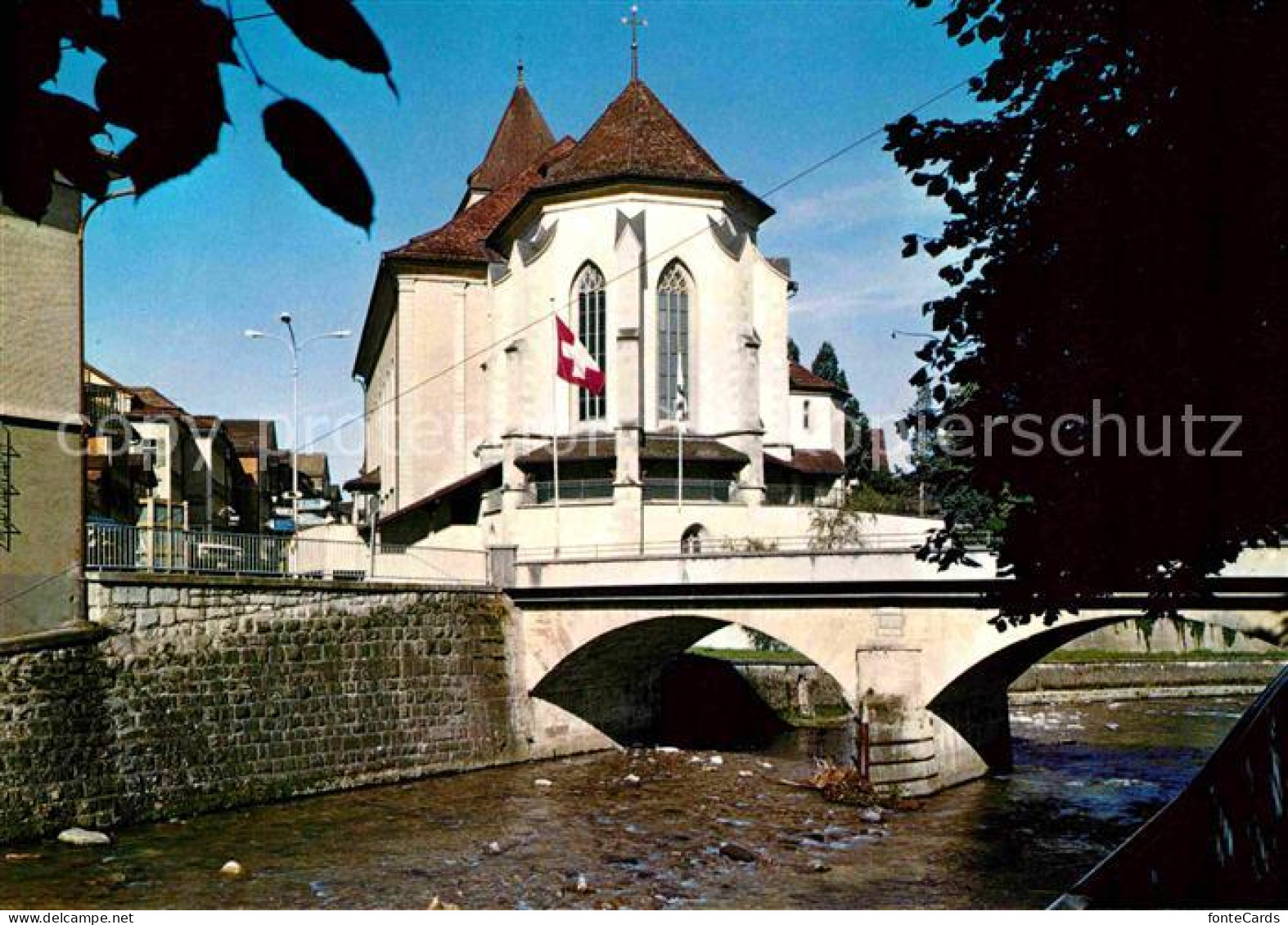 12772152 Appenzell IR Kirchenpartie Und Bruecke Appenzell - Otros & Sin Clasificación