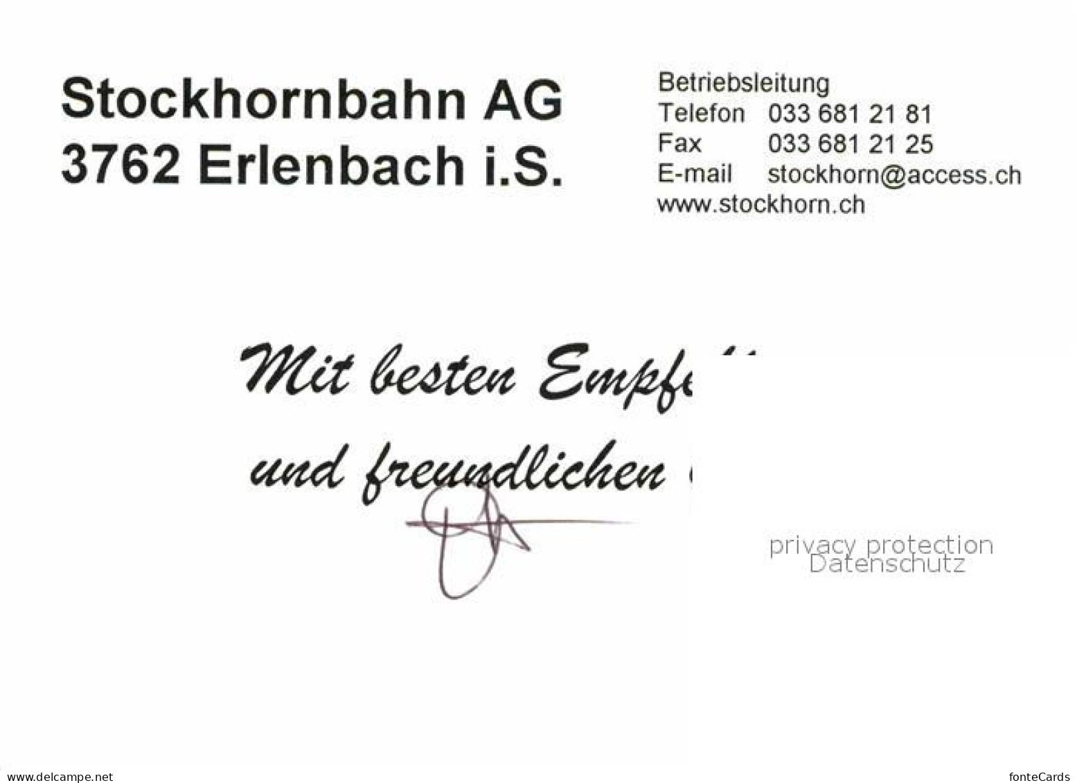 12772142 Erlenbach Simmental Stockhornbahn  Erlenbach Simmental - Otros & Sin Clasificación