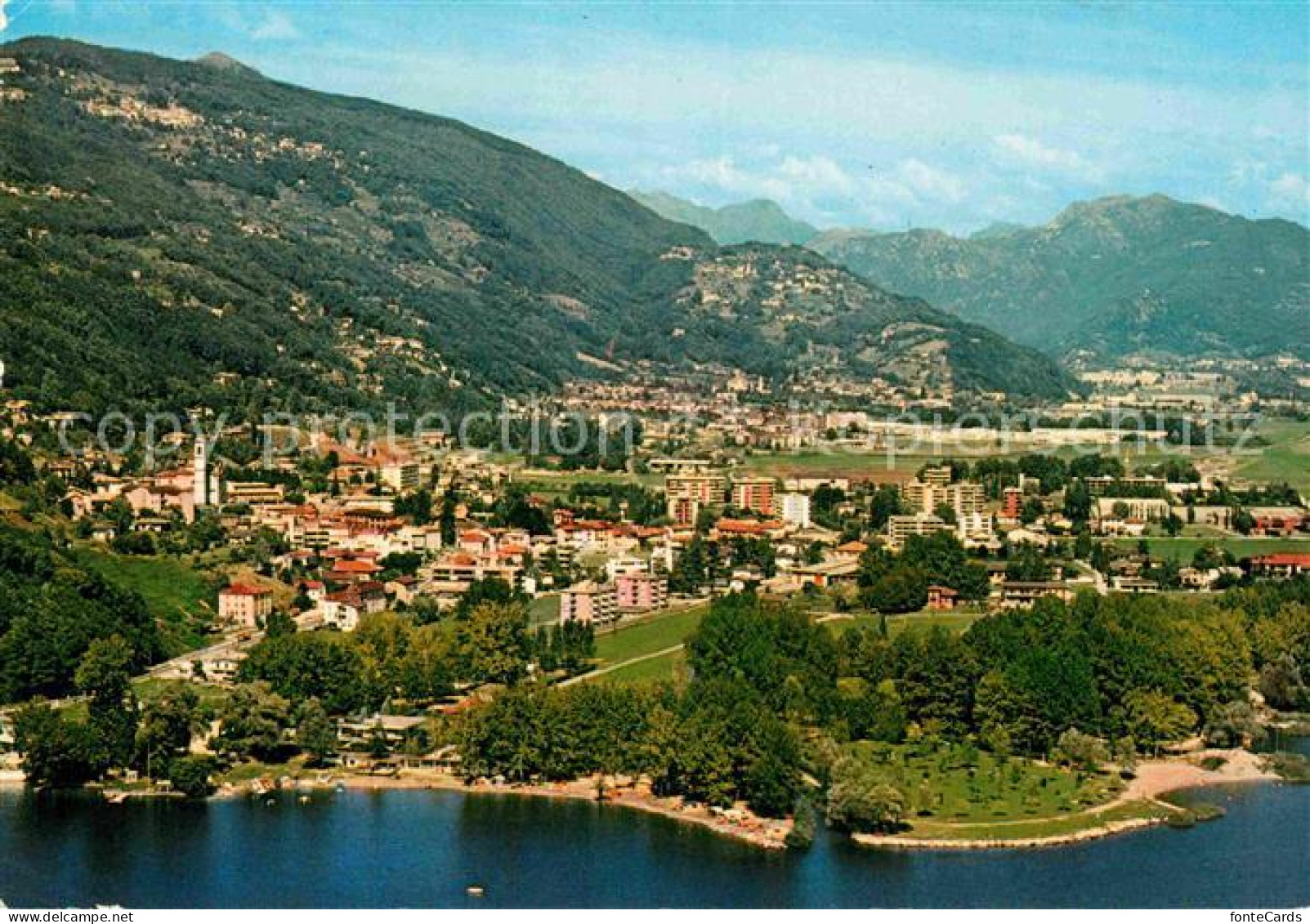 12771743 Agno Lago Di Lugano Fliegeraufnahme Agno - Otros & Sin Clasificación