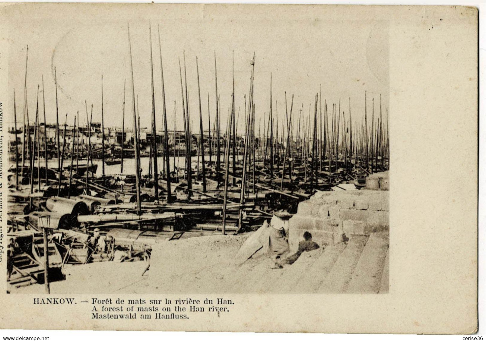 Hankow A Forest Of Masts On The Han River Circulée En 1909 - China