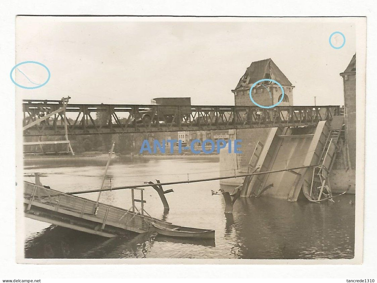 WW2 PHOTO ORIGINALE ALLEMANDE Wilhelminabrug Ko MAASTRICHT HOLLAND NEDERLAND PAYS BAS - 1939-45