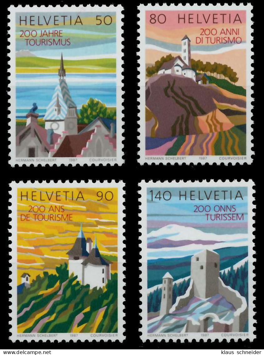 SCHWEIZ 1987 Nr 1354yb-1357yb Postfrisch S2DA066 - Unused Stamps