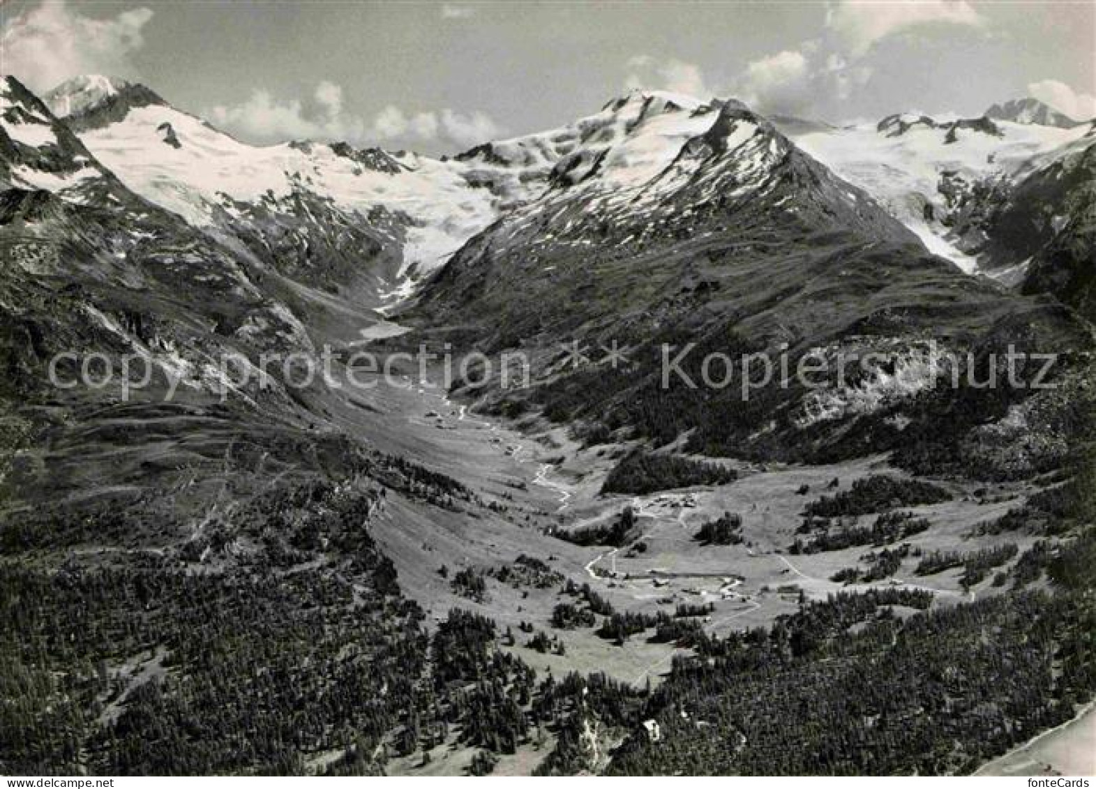 12769842 Fextal Alpenpanorama Oberengadin Fliegeraufnahme Fextal - Andere & Zonder Classificatie