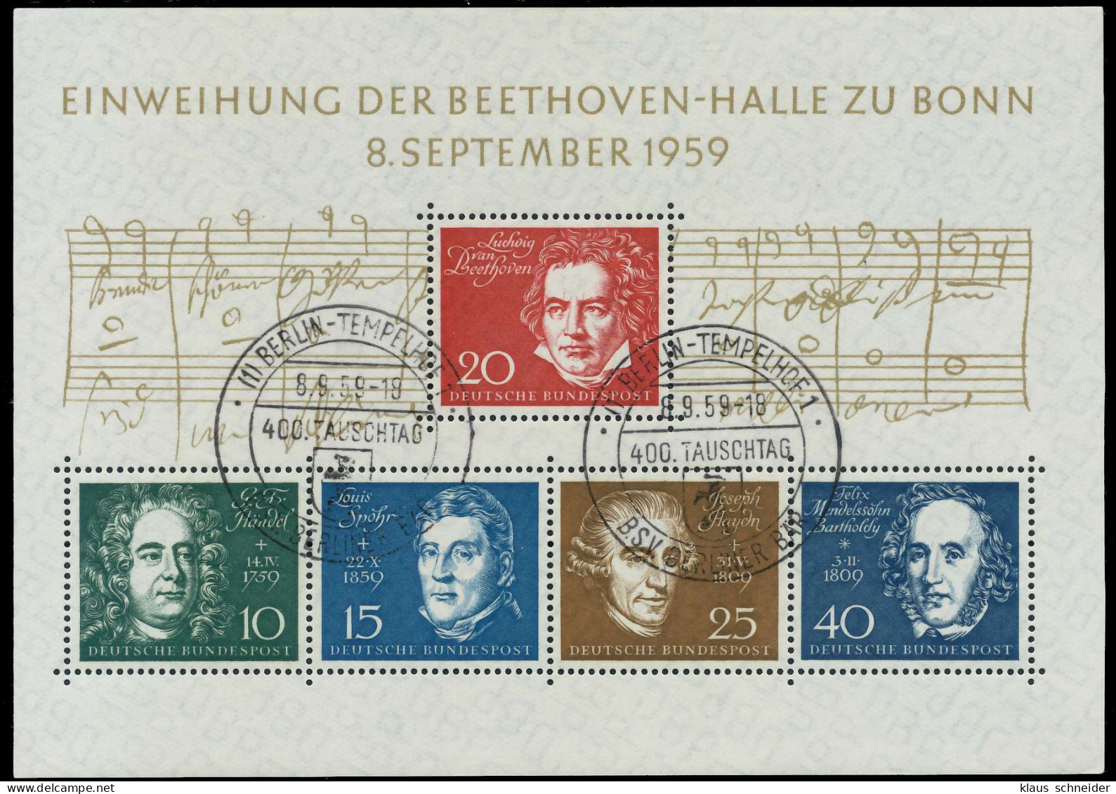 BRD BUND BLOCK KLEINBOGEN 1949 1989 Block 2 ESS X69B44E - Otros & Sin Clasificación