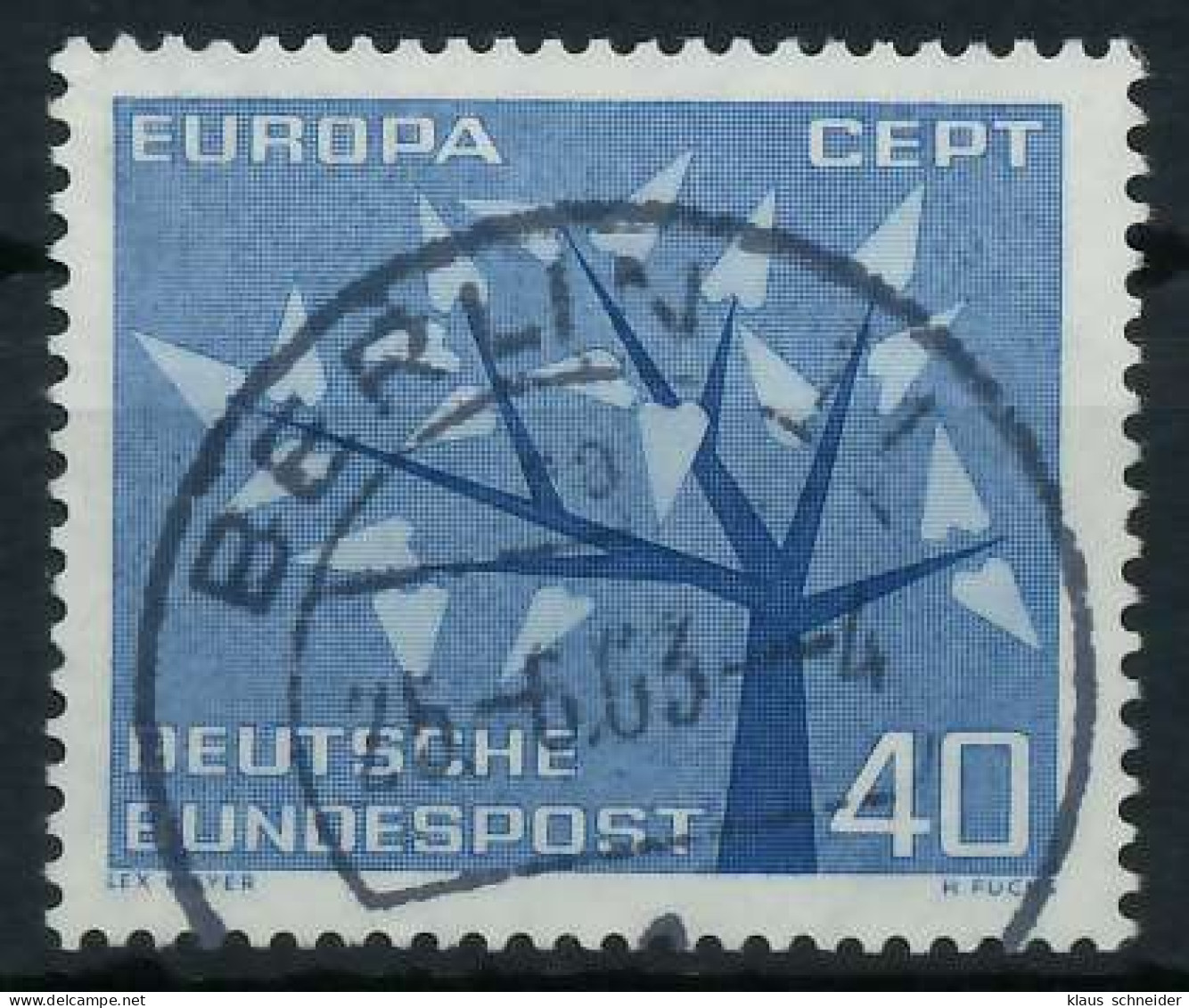 BRD BUND 1962 Nr 384 Zentrisch Gestempelt X69B53E - Usados
