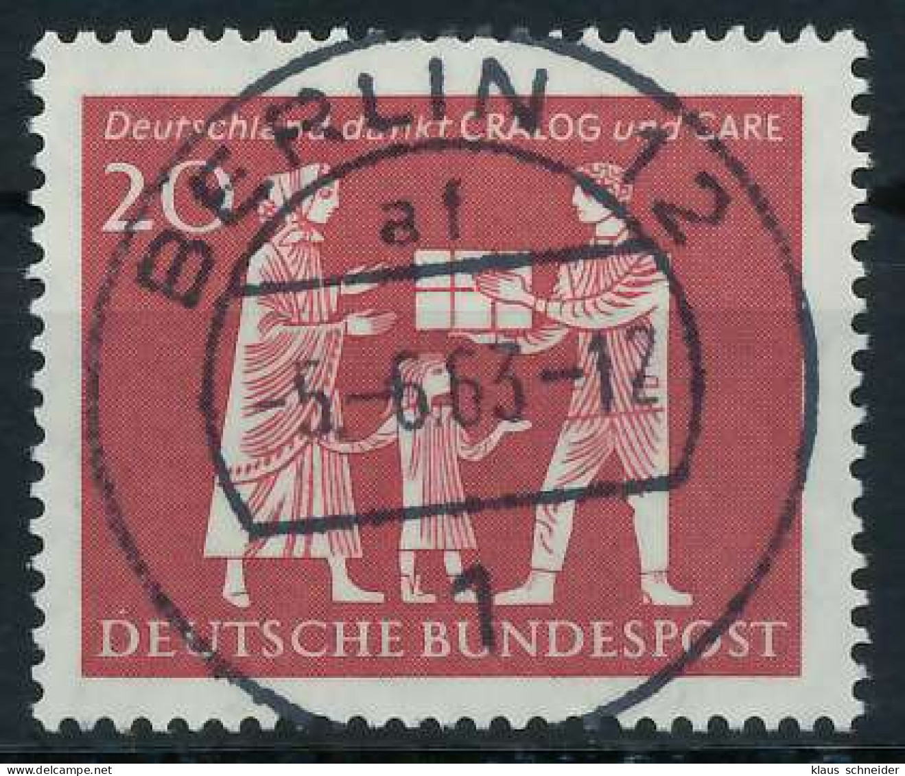 BRD BUND 1963 Nr 390 Zentrisch Gestempelt X69B54E - Oblitérés