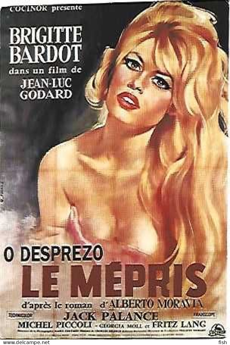 Portugal ** &  Jean Luc Godart Film, Le Mépris 1963, Brigitte Bardot Et Jack Palance Ed. Atalanta Filmes 1997 (86788) - Other & Unclassified