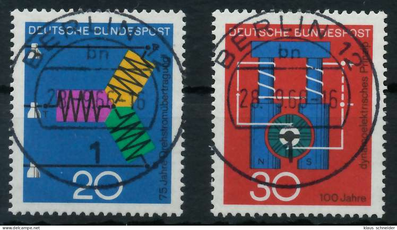 BRD BUND 1966 Nr 521-522 Zentrisch Gestempelt X69B64A - Gebruikt