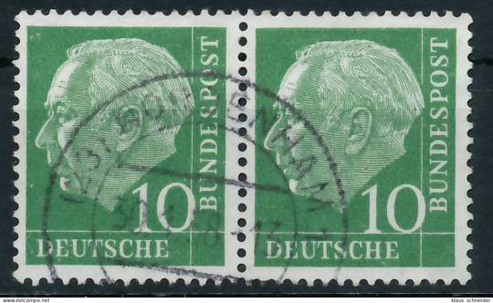 BRD BUND DS HEUSS 1 Nr 183x Gestempelt WAAGR PAAR X69B852 - Used Stamps