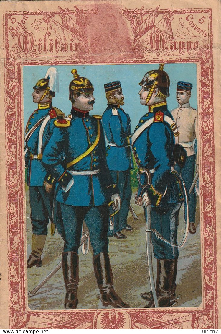 Militair-Mappe - Deutsche Soldaten - Pickelhaube Säbel - 19*12cm - Ca. 1900 (68986) - 1914-18