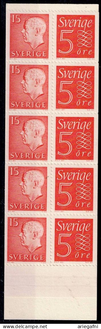 SWEDEN 1957 KING GUSTAF VI BOOKLET MI No H-BLATT 4 MNH VF!! - 1951-80