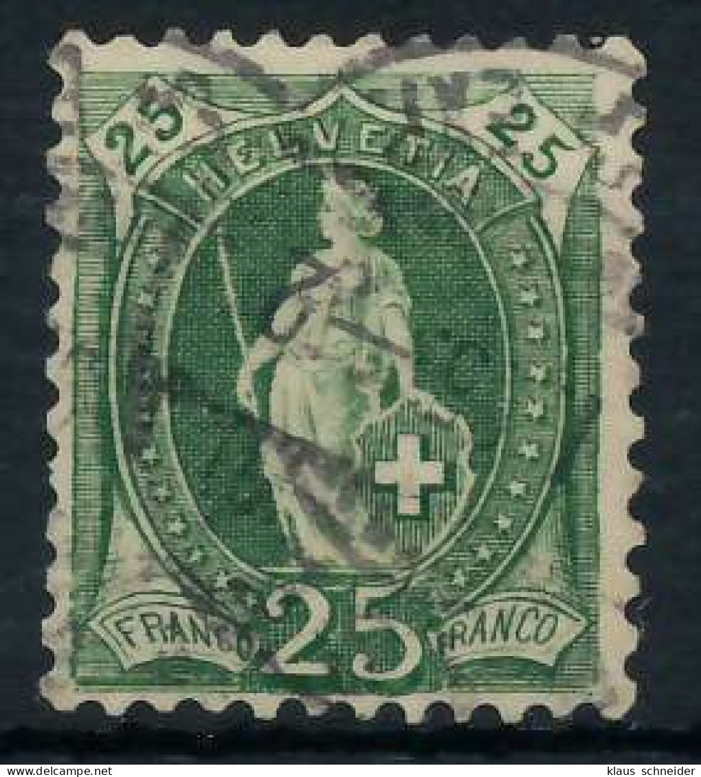 SCHWEIZ STEHENDE HELVETIA Nr 59XCb Gestempelt X6AA5B6 - Used Stamps