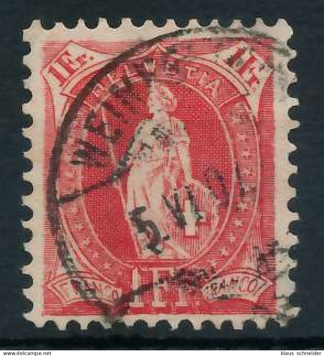 SCHWEIZ STEHENDE HELVETIA Nr 79Cb Gestempelt X6AA6DA - Used Stamps