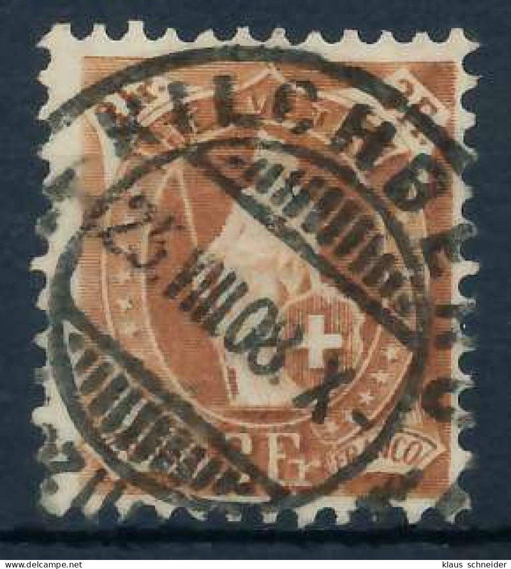 SCHWEIZ STEHENDE HELVETIA Nr 94C Zentrisch Gestempelt X6AA73E - Used Stamps