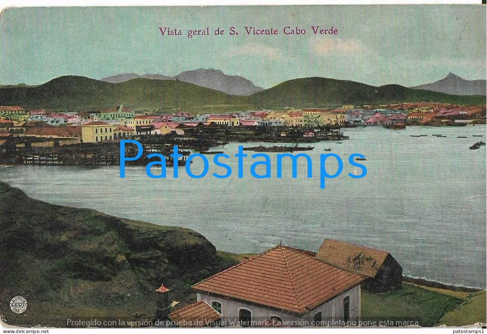 227828 PORTUGAL SAO VICENTE CABO VERDE VIEW GENERAL POSTAL POSTCARD - Sonstige & Ohne Zuordnung