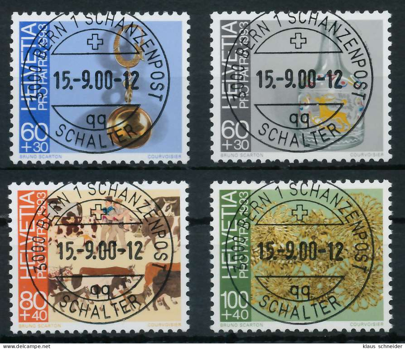 SCHWEIZ PRO PATRIA Nr 1502-1505 Zentrisch Gestempelt X6B605A - Used Stamps