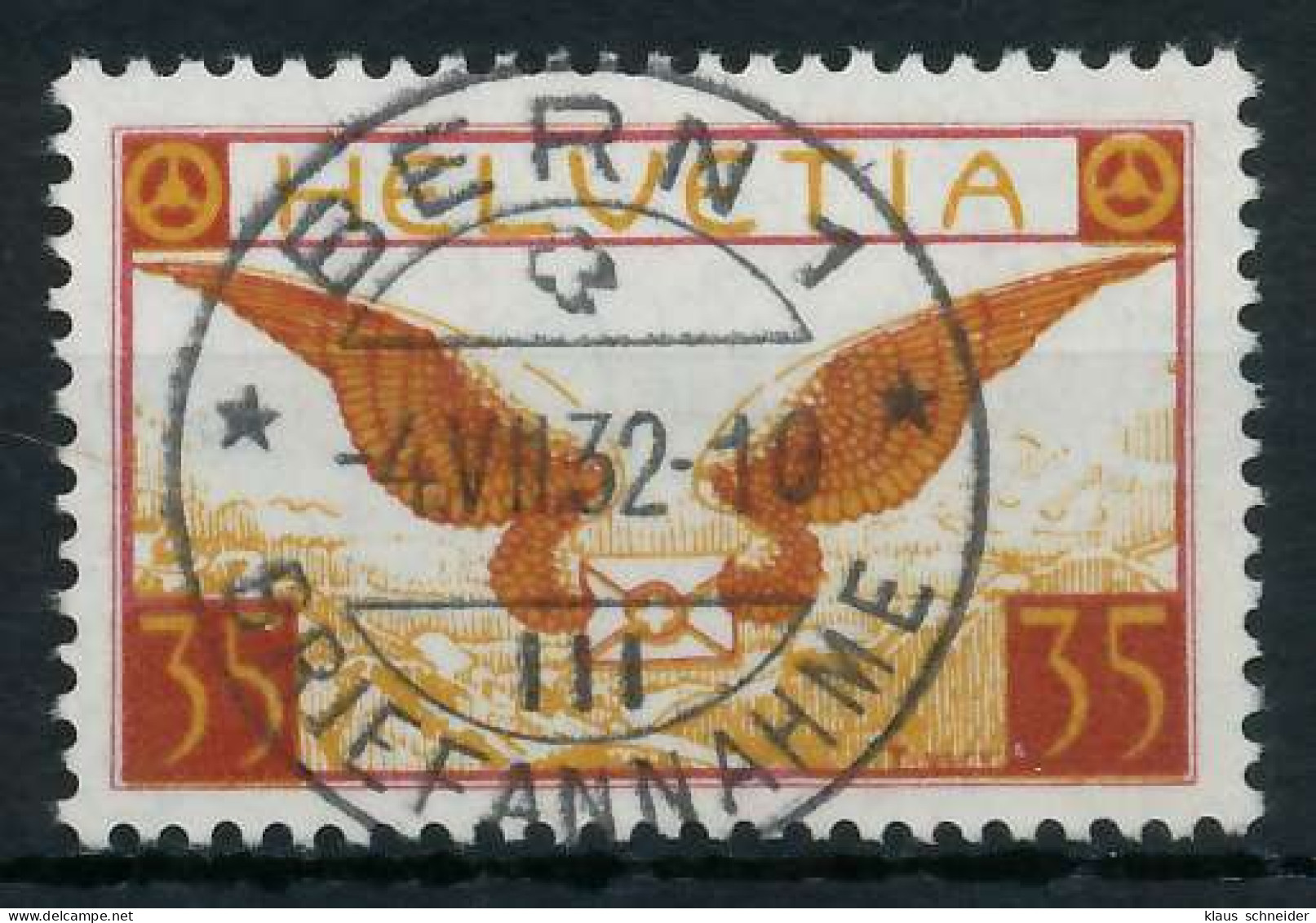 SCHWEIZ FLUGMARKEN Nr 233x Zentrisch Gestempelt X6B60FE - Used Stamps