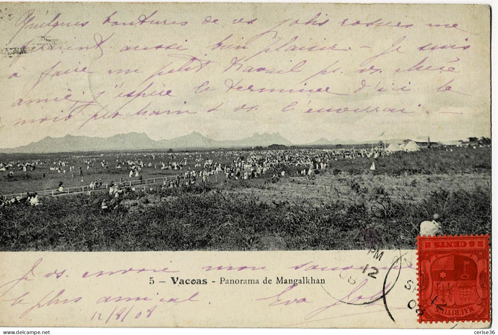 Vacoas Panorama De Mangalkhan  Circulée En 1908 - Maurice