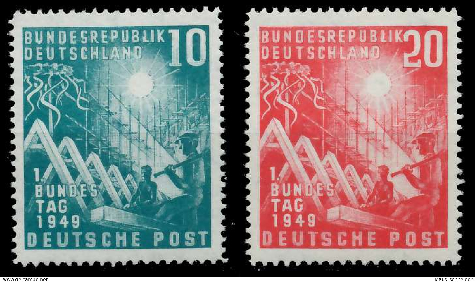 BRD BUND 1949 Nr 111-112 Postfrisch X6FA912 - Unused Stamps