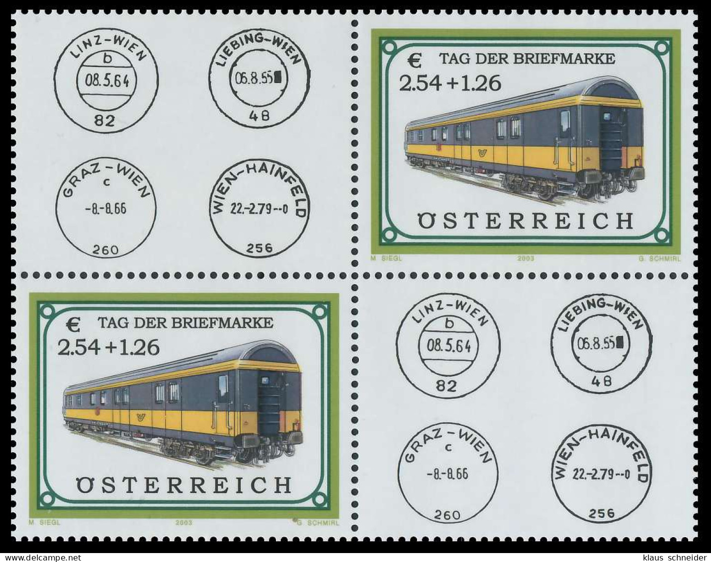 ÖSTERREICH 2003 Nr 2414 VBb Postfrisch VIERERBLOCK S37DD76 - Unused Stamps